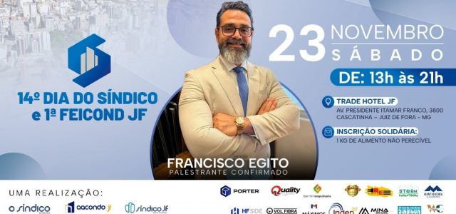 Juiz de Fora sedia o 14º Dia do Síndico e a 1ª Feicond JF no dia 23