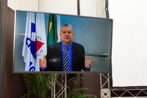 Jehu Pinto, presidente do CRA-MG, em participação virtual