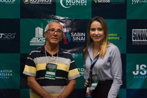 Patrocinadores Márcio Tavares, do Sindicon e Luana Almeida, do Sabin Sinai